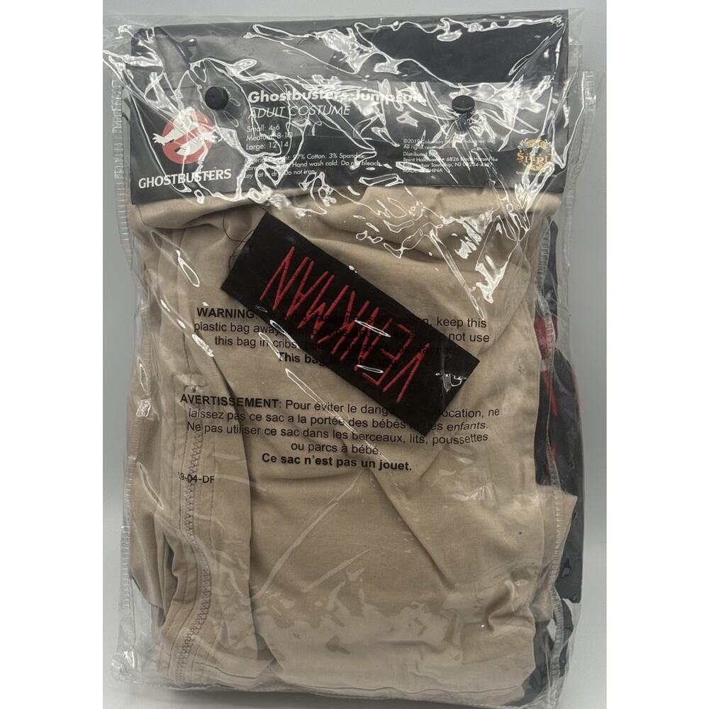 Spirit Ghostbusters Adult Jumpsuit Costume Size Small 4-6 Venkman Name Patch - Picture 6 of 6